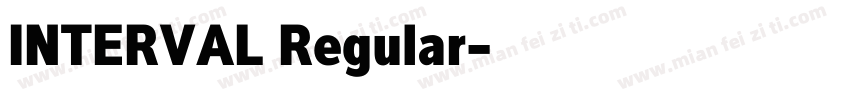 INTERVAL Regular字体转换